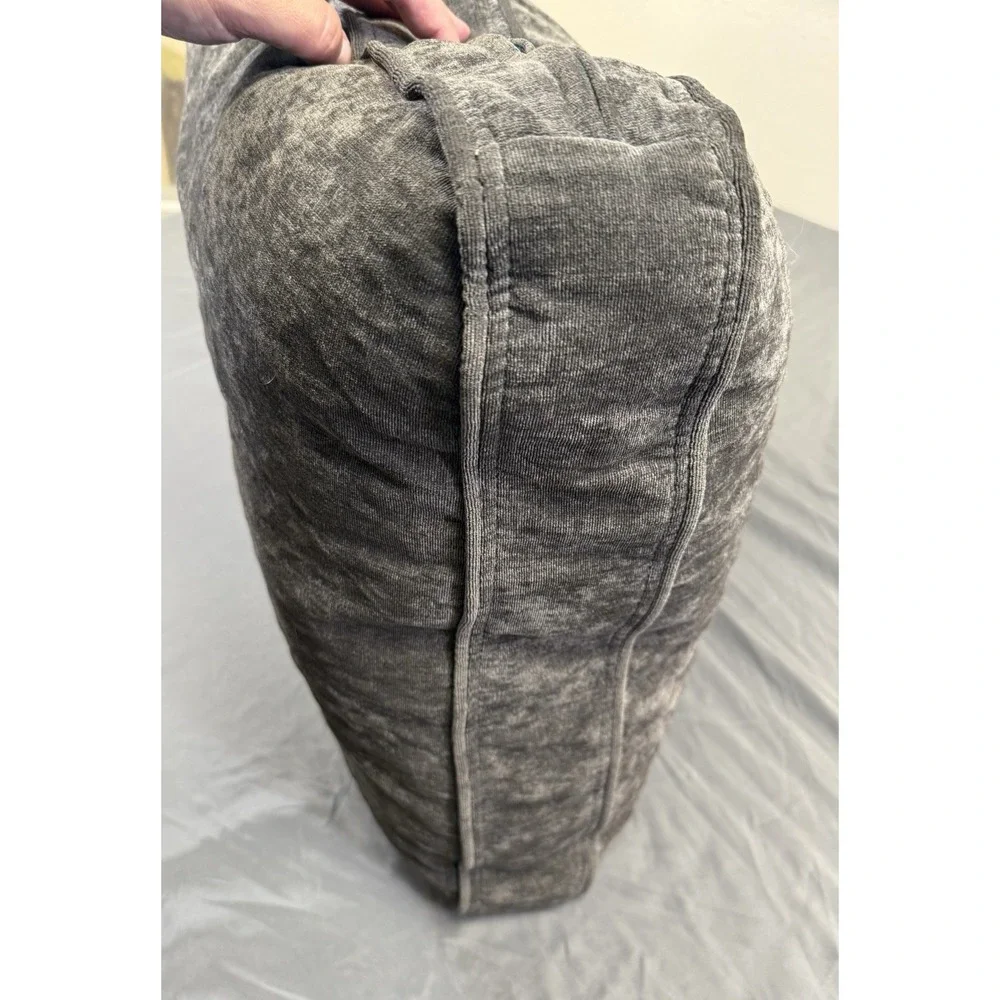 Lovesac Sactional Charcoal Grey Corded Velvet Standard Back Pillow & Cover 35x23